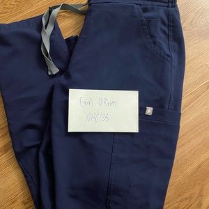 Navy figs scrub pants